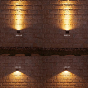 SENZHAO IP65 ไฟ LED กันน้ำติดผนัง แสงส่องขึ้นลง โคมไฟติดผนังภายนอก วิลล่าทันสมัย สวน ลานบ้าน โคมไฟตกแต่งผนัง - Product Image 1