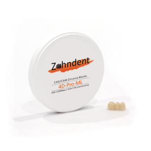 Produttore Zahndent materiale da laboratorio dentale 1200MPa forza 4D Pro blocco di Zirconia in ceramica dentale multistrato - Product Image 6