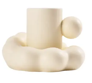 Creative Cloud Coffee Cup Saucer Sweet Fat Ceramic Mugs Water Milk Cups Original Breakfast Cups Porcelain Girl Friends Gift