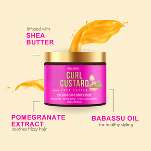 Shea Butter Curl Flan Hair Styling Gel de <span class=keywords><strong>rizos</strong></span> definidos <span class=keywords><strong>hidratados</strong></span> para cabello africano natural - Product Image 3