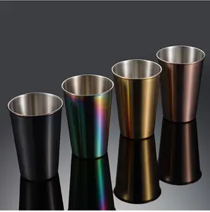 Promotional Simple Style Durable Stainless Steel 18/8 SS304 Drinking Water Coffee Cup