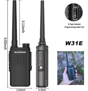 <span class=keywords><strong>2022</strong></span> nouveau Original Baofeng étanche IPX4 talkie-walkie W31E Radio bidirectionnelle BAOFENG <span class=keywords><strong>BF</strong></span>-888S mise à jour <span class=keywords><strong>BF</strong></span>-W31E UHF talkie-walkie - Product Image 2