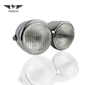 Para Honda Suzuki DR RM 250 <span class=keywords><strong>Yamaha</strong></span> <span class=keywords><strong>XT</strong></span> 250X <span class=keywords><strong>600</strong></span> WR450F250 Piezas de Motocicleta Todoterreno Faro Delantero Doble Redondo Luz H4 - Product Image 4