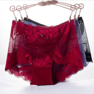 Ropa Interior Transparente y Transpirable para Mujer, Precio de Fábrica, Shorts Cómodos para Uso Diario, Bragas Sexys de Encaje Tipo <span class=keywords><strong>Boxer</strong></span> para Chicas - Product Image 4