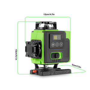 HGLINE 4D 16 קווים לייזר פלס לייזר אוטומטי 360 °   שלט רחוק לאפליקציית לייזר פלס ירוק אופקי ואנכי בעל קרן סופר חזקה - Product Image 4