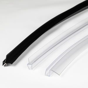 Moderna Striscia Sigillante Trasparente in PVC Ecologica e Impermeabile per Porte <span class=keywords><strong>Doccia</strong></span>, Facile Installazione, Protezione per Bordi Inferiori, per Bagno e Hotel, Curva - Product Image 4