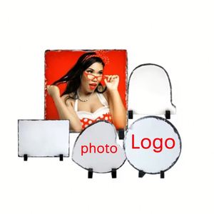 Plaques vierges en ardoise pour photos, artisanat, impression de logo personnalisé, sublimation, ardoise photo en forme de cœur - Product Image 1