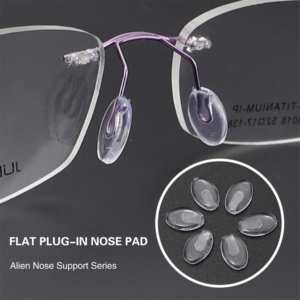Enfichable Anti-indentation Anti-dérapant Confortable Silicone Super Doux Baïonnette Boucle <span class=keywords><strong>Lunettes</strong></span> <span class=keywords><strong>Nez</strong></span> Pad - Product Image 6