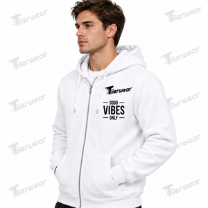 Sweat à capuche zippé pour homme en molleton brossé doux, à manches longues, coupe décontractée et confortable - Product Image 2