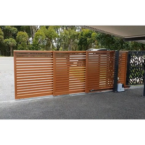 Portes coulissantes automatiques en aluminium télescopiques à 3 panneaux de conception moderne - Product Image 1