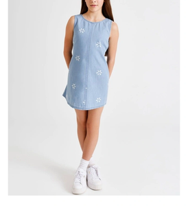 Adorable Vestido de Verano de Algodón para Niñas con Diseño Atractivo, Sensación Ligera y Comodidad Transpirable, Perfecto para Uso Diario y Fiestas - Product Image 4