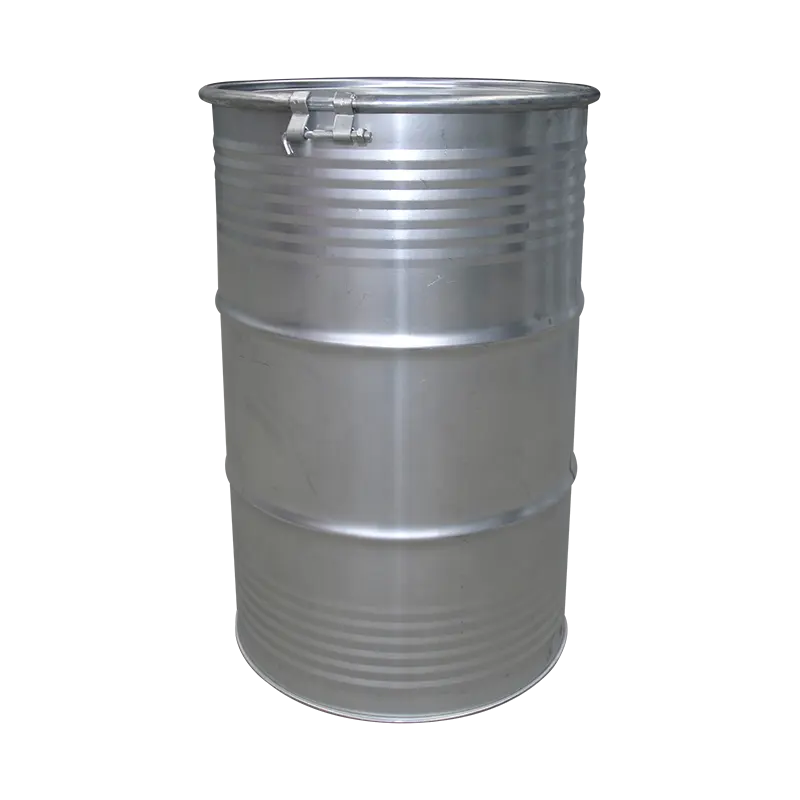 Tambor de hierro de 200L para almacenamiento de aceite crudo, barril de acero inoxidable abierto personalizado para productos químicos