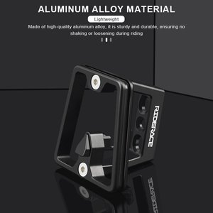 Support de sacoche avant RIDERACE en alliage d'aluminium, bloc de fixation à 2 trous, adapté à l'adaptateur de montage de sacoche avant Brompton - Product Image 2