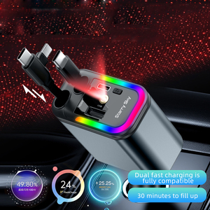 Nhà Máy Bán buôn Trần đầy sao điện thoại di động PD sạc nhanh đa chức năng Thuốc lá nhẹ hơn adapter cắm sạc xe hơi - Product Image 4