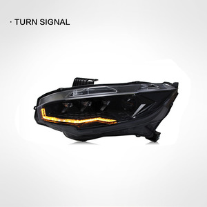 Feux avant de style automobile pour <span class=keywords><strong>Civic</strong></span>, feux avant <span class=keywords><strong>Civic</strong></span> 2016-2021, feux avant LED <span class=keywords><strong>Civic</strong></span> X, double projecteur LED, animation DRL, feu de signalisation - Product Image 3