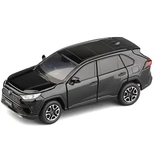 JKM-Coche de juguete modelo SUV Rav4, escala 1/32, escala 2020, con luces y sonido