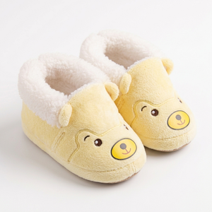 Chaussons bébé en polaire à motif d'ours mignon, chauds et douillets pour l'hiver - Product Image 1