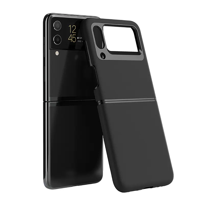 Luxury foldable z flip 4 case For Samsung z flip 4 pc case folding cell phone cover for galaxy z flip 3