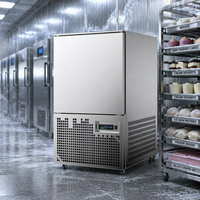 Mini congélateur rapide à trois plateaux en acier inoxydable à très basse température pour boulangerie et fruits de mer