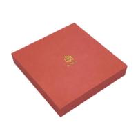 Boîte rigide de luxe personnalisée avec logo estampé, base et couvercle en carton, doublure en éponge, écologique, pour T-shirt, vêtements, foulard en soie
