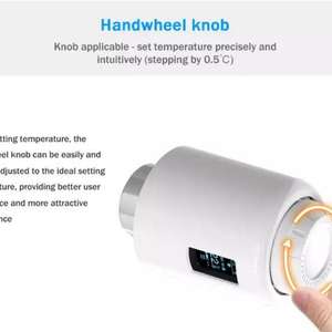 Vanne thermostatique programmable WiFi TYSH, vanne thermostatique numérique intelligente pour <span class=keywords><strong>radiateur</strong></span> Tuya Zigbee - Product Image 4