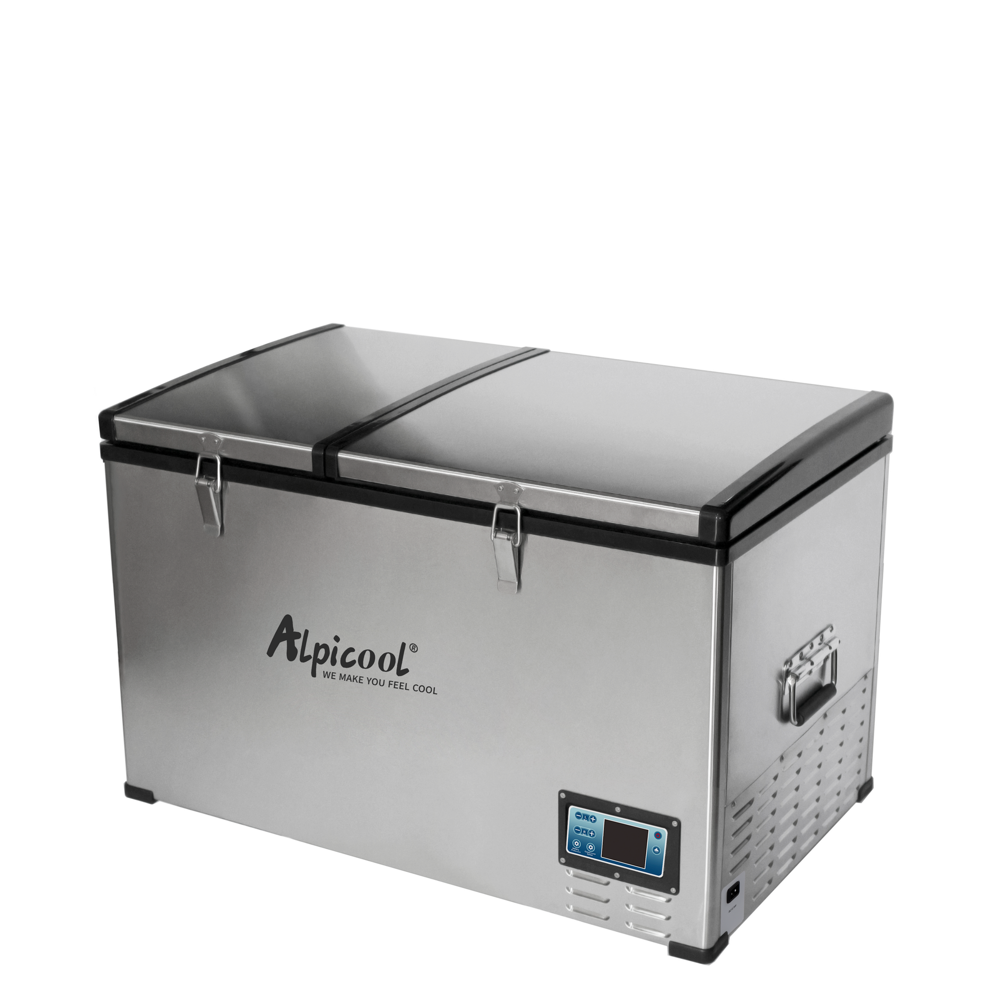 BCD100 Alpicool 100L большой емкости мини-холодильник DC компрессор холодильник с двумя регуляторами температуры