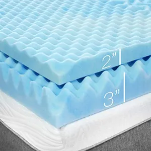 Mật Độ Cao Đôi Nữ Hoàng Silicone Làm Mát Gel Truyền Bộ Nhớ Bọt Tre Nệm Giường Topper Pads