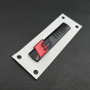 Emblema 3D ABS Nero <span class=keywords><strong>S</strong></span> <span class=keywords><strong>Line</strong></span> per Parafango Auto, Adesivo <span class=keywords><strong>S</strong></span> <span class=keywords><strong>Line</strong></span> per <span class=keywords><strong>Audi</strong></span> A1 A3 A4 A5 A6 Q2 Q5 Q7 Q3 S3 S4 S6 TT, Accessorio - Product Image 5