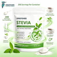 Fabricant de poudre d'édulcorant à base de stévia OEM ODM, poudre naturelle à base de plantes sans sucre en sachet refermable, étiquette privée en vrac