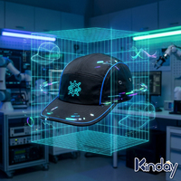 Casquette de sport légère et respirante en noir ardoise, haute performance, pour l'urbanisme et la protection contre le vent, équipement technique.