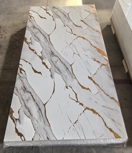 Nhà văn phòng PVC tấm đá cẩm thạch bán buôn tường đá cẩm thạch Bảng điều khiển không thấm nước <span class=keywords><strong>UV</strong></span> tấm ốp cho khách sạn biệt thự - Product Image 6