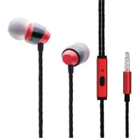 Casque de jeu filaire intra-auriculaire en métal TPE 3,5 mm, écouteurs stéréo confortables avec suppression du bruit, écouteurs musicaux pour PC et téléphone