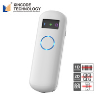 Lecteur de codes-barres portable Xincode, lecteur de codes-barres sans fil 1D, mini lecteur de codes QR, pistolet de numérisation 2D pour supermarché