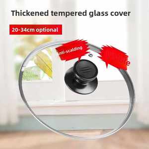 TIANXING, precio de fábrica, tapas de ollas de vidrio templado de varios tamaños con borde para utensilios de cocina, artículos esenciales de cocina - Product Image 4