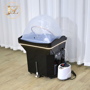 Lavabo Portátil Moderno para Salón de Belleza con Ciclo de Agua Automático, para Lavado de Cabello y Masajes, Fregadero Móvil para Champú - Product Image 4