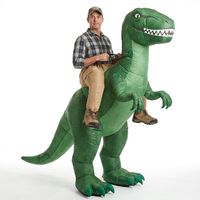 Costume gonflable amusant pour adulte, dinosaures à chevaucher, pour fête d'Halloween, costume d'animal gonflable, mascotte pour performance de carnaval