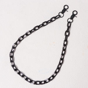 Cadena de cintura de moda estilo hip hop bicolor con diseño de discoteca, de aleación de zinc, con patchwork en blanco y negro, de una sola capa, para discoteca. - Product Image 4