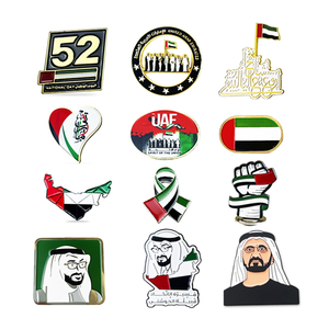 Bandera personalizada de fábrica, regalo de recuerdo de Metal de Arabia Saudita, Pin esmaltado del Día Nacional DE LOS Emiratos Árabes Unidos, pines saudíes - Product Image 5