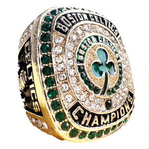 En gros Personnalisé 2024 Celtique pour <span class=keywords><strong>NBA</strong></span> Championnat Anneau Pas Cher Alliage Strass Anneau De Pierres Précieuses - Product Image 3