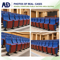 Chaise d'auditorium en gros, Chaise d'auditorium pour projet scolaire, Sièges de salle de conférence avec tablette d'écriture
