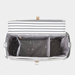 Bolsa Organizadora de Pañales para Bebé, de Poliéster con Impresión Digital Personalizada, Múltiples Bolsillos, Ganchos para Cochecito, Correa Ajustable - Product Image 3