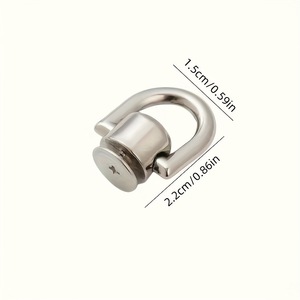 Rivets de <span class=keywords><strong>sangle</strong></span> de moine détachables en gros <span class=keywords><strong>pour</strong></span> sacs-Anneaux de mamelon en alliage de zinc, accessoires de réparation de bricolage étanches - Product Image 3