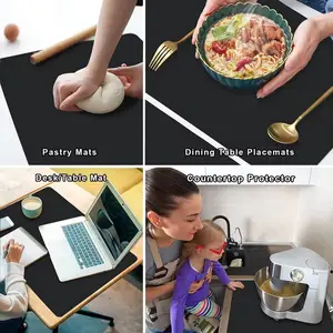 Oversized Siliconen Placemat Hittebestendige Mat Voor Keuken Aanrecht Beschermer Matten, Bakmat Voor Keuken