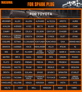 S142DI MASUMA Iridium busi suku cadang mobil steker otomatis 90919-01297 (97939) DILKAR7S8 busi steker untuk TOYOTA - Product Image 4