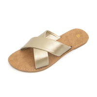 Sandales femmes 2022 bureau plage jardin plat PU sandales dames glisser sandales pour les femmes