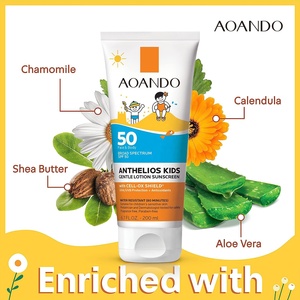 VEGAN Ingrédients Minéraux Naturels Écran <span class=keywords><strong>Solaire</strong></span> Doux FPS 50 pour Enfants Adolescents UVA UVB Écran <span class=keywords><strong>Solaire</strong></span> pour Visage Corps avec Peau Sensible - Product Image 4