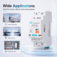 ATELE AT-SY5-TSW Meilleure vente Interrupteur intelligent Wi-Fi 63A Rail DIN 230V Monophasé CA MCB Cuivre pour la domotique compatible eBay