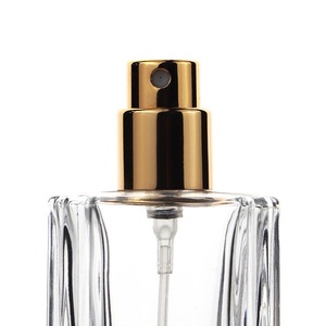 Botella pulverizadora vacía para Perfume, atomizador <span class=keywords><strong>de</strong></span> Perfume, botella <span class=keywords><strong>de</strong></span> vidrio cuadrada, pulverizador dorado rellenable - Product Image 6