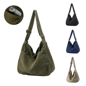 Bolso Tote de Lona Personalizado de Gran Capacidad con Múltiples Bolsillos, Bolso Bandolera para Mujer y Hombre, Bolso Mensajero Informal para el Verano - Product Image 1