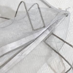 Pochette cadeau en <span class=keywords><strong>organza</strong></span> de haute qualité avec logo personnalisé pour mariage, emballage de vêtements en <span class=keywords><strong>organza</strong></span> de luxe, sac à cordon - Product Image 4